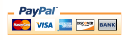 Pay securely with any major credit card through PayPal!